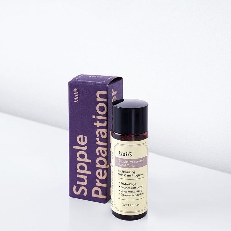 Nước hoa hồng Dear, Klairs Supple Preparation Toner 30ml - MINISIZE