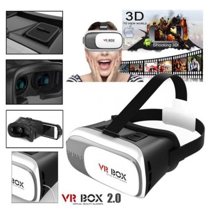 Kính xem phim 3d VR Box mẫu 2 phù hợp cho điện thoại từ 5.5 inch trở xuống