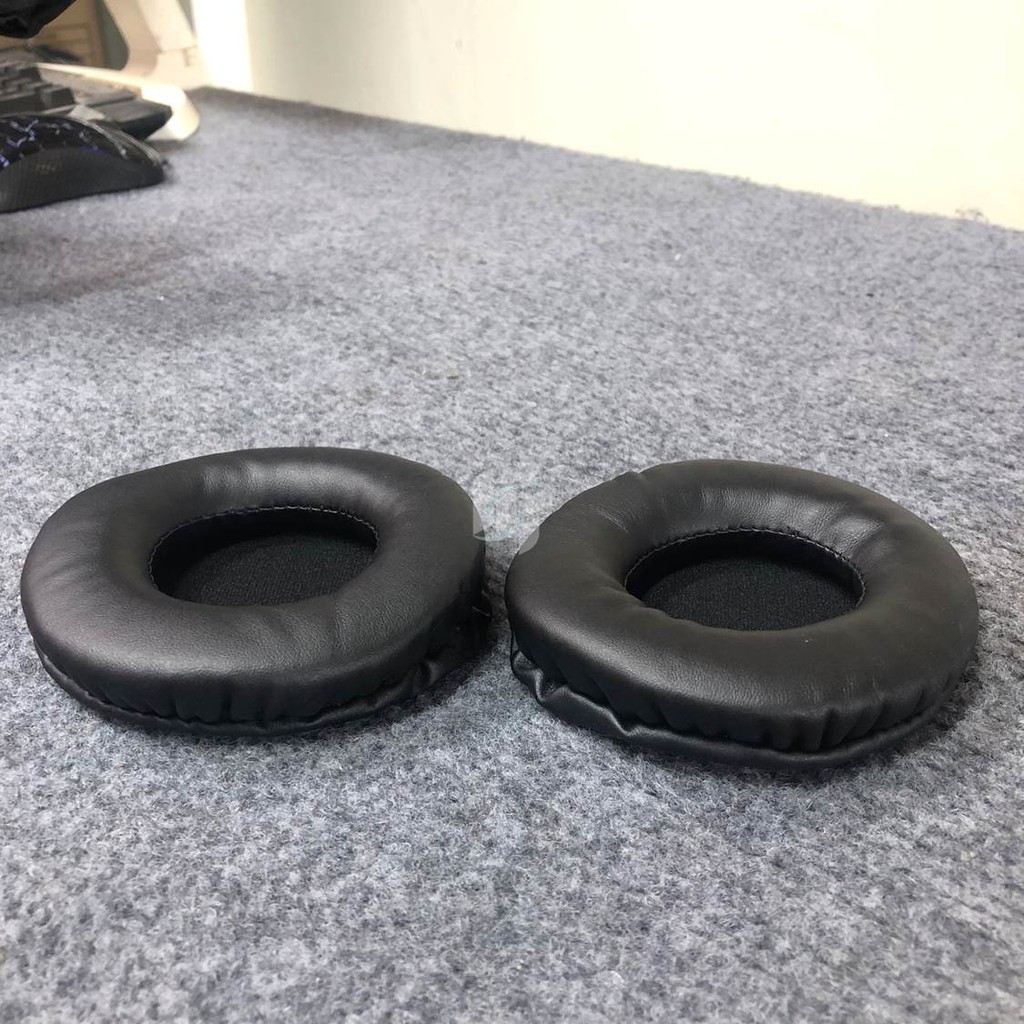 Ốp – đệm tai nghe Zidli tròn 10×1.7cm đệm da – màng vải đen Zidli ZH6-ZH2S – Lightning A2-A3 – Assassins X3-X5 | BigBuy360 - bigbuy360.vn