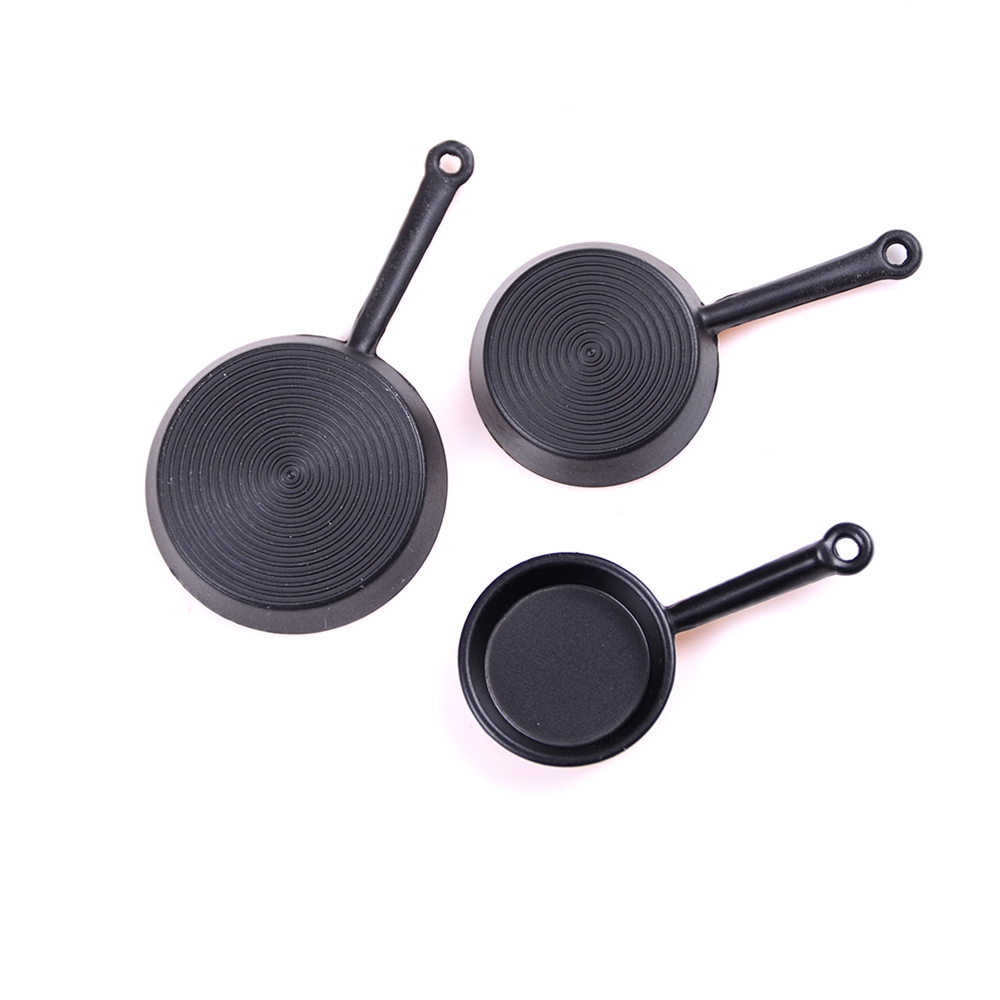 Set 3 Món Đồ Chơi Nấu Ăn Cho Nhà Búp Bê Tỉ Lệ 1:12