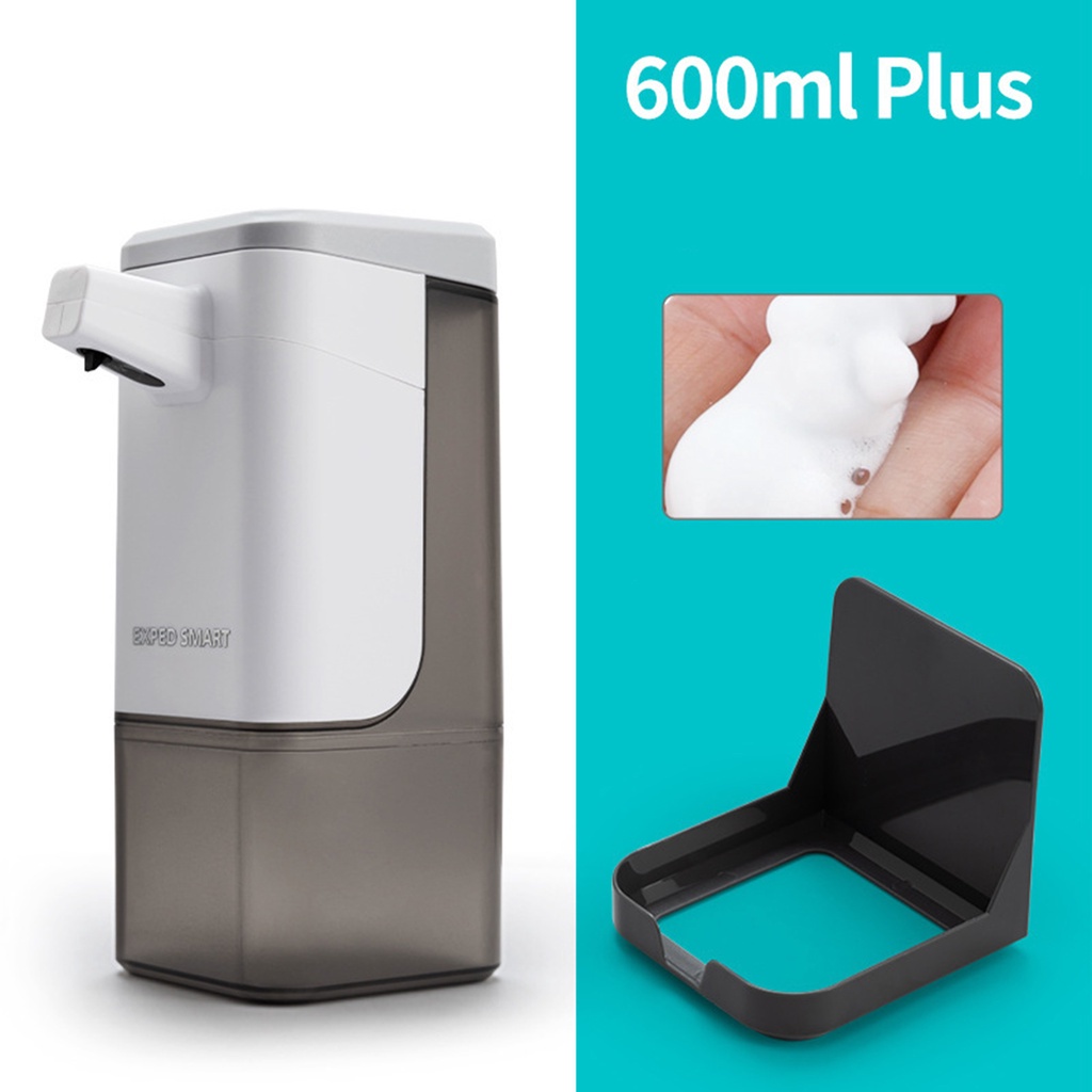 Set 2 Bình Đựng Xà Phòng Rửa Tay Cảm Biến Hồng Ngoại 600ml