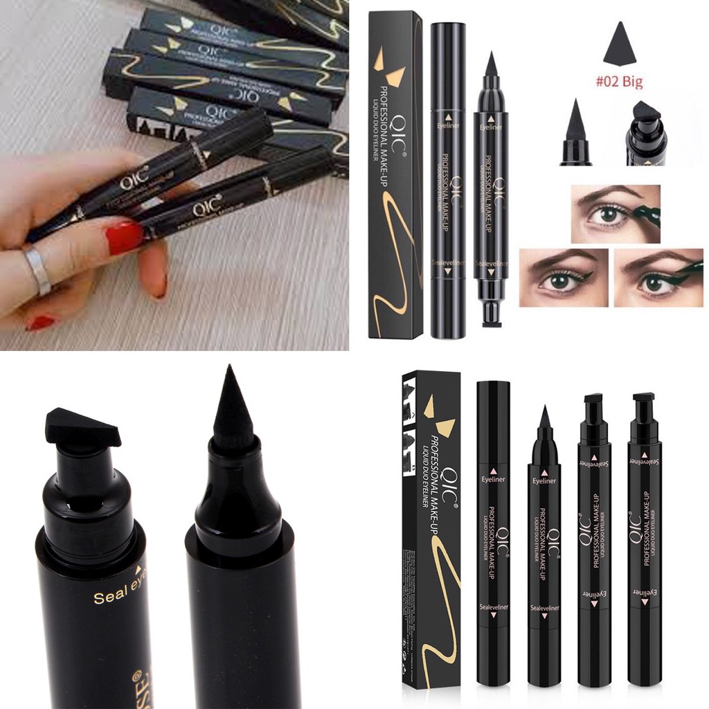 Bút kẻ mắt không thấm nước QIC, chống Lem, Chống Trôi nhanh khô có 2 đầu tạo nhiều kiểu [nội địa Trung] | BigBuy360 - bigbuy360.vn