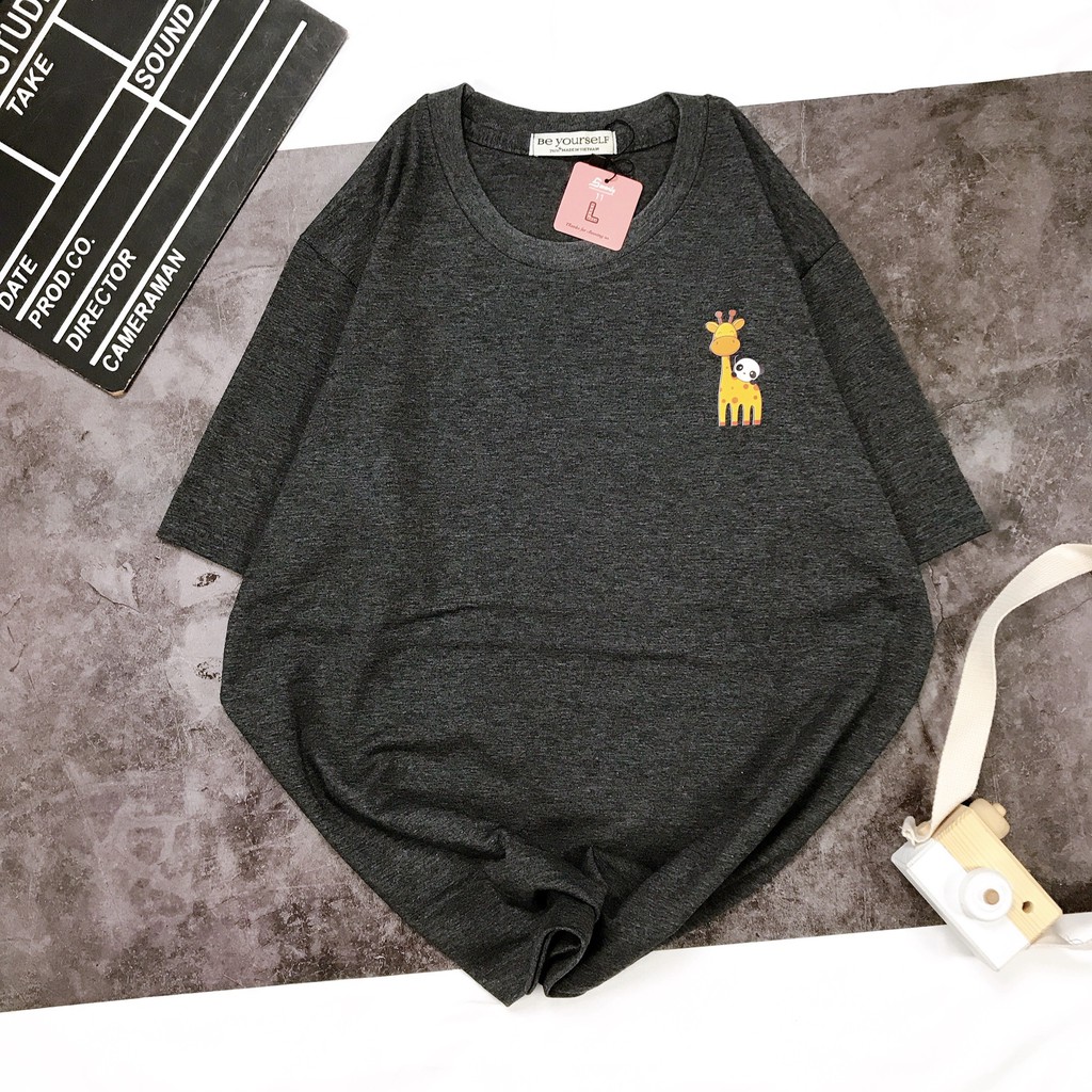 [HÌNH THẬT TỰ CHỤP] - Áo thun tay ngắn Be Yourself unisex size M L - HƯƠU CAO CỔ