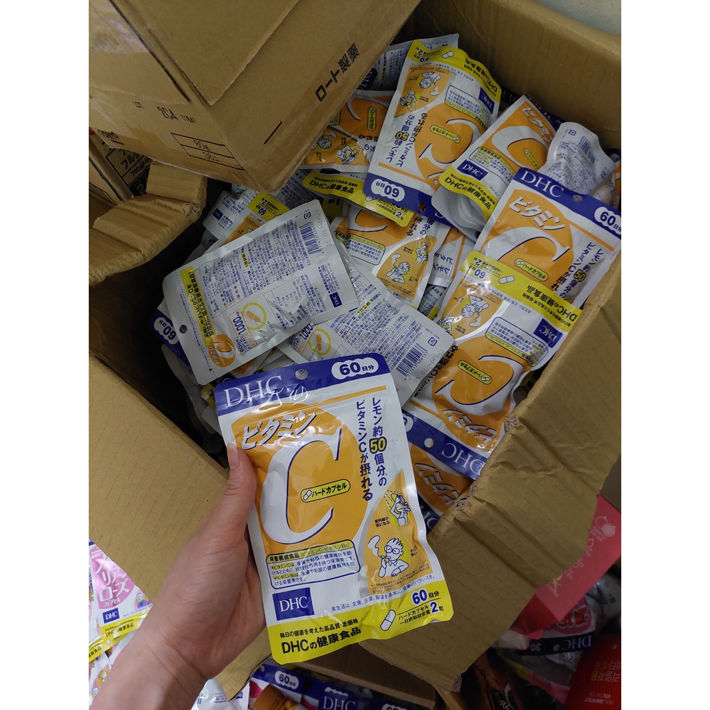 Viên Uống Vitamin C DHC Nhật Bản 120 Viên  60 ngày sáng da, mờ thâm, tăng đề kháng