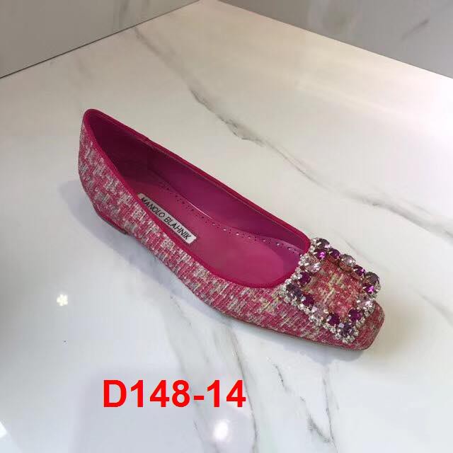 D148-14 Manolo Blahnik giày bệt siêu cấp