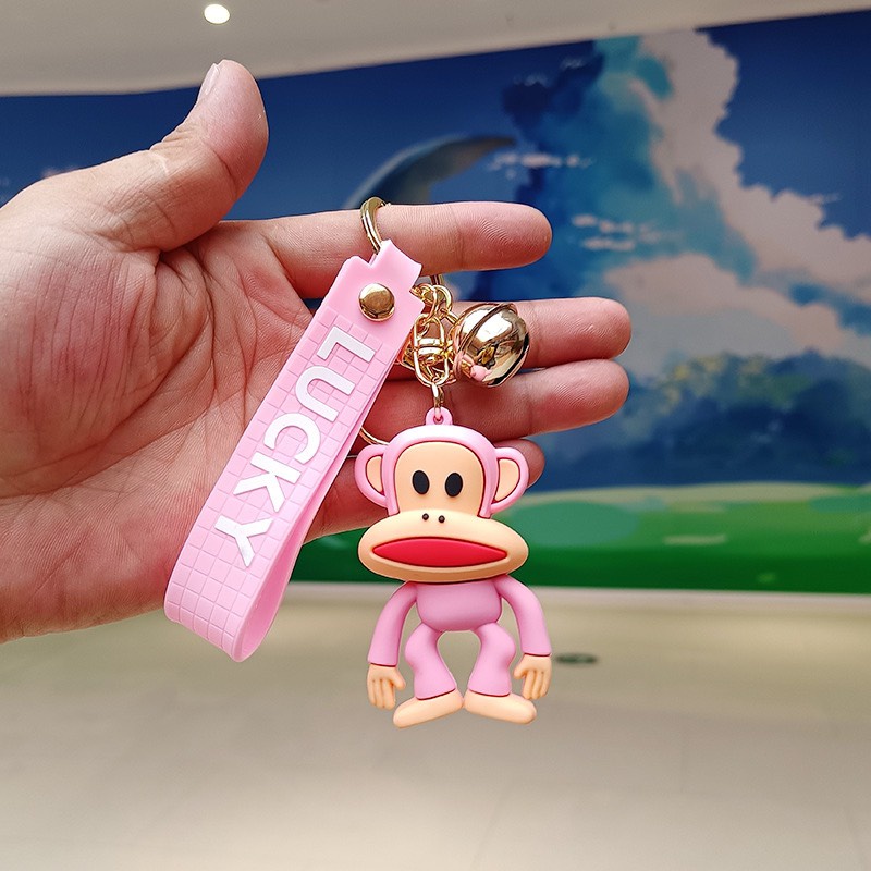 Móc khóa khỉ nhiều màu độc lạ / hài hước dùng treo balo , móc khóa cute