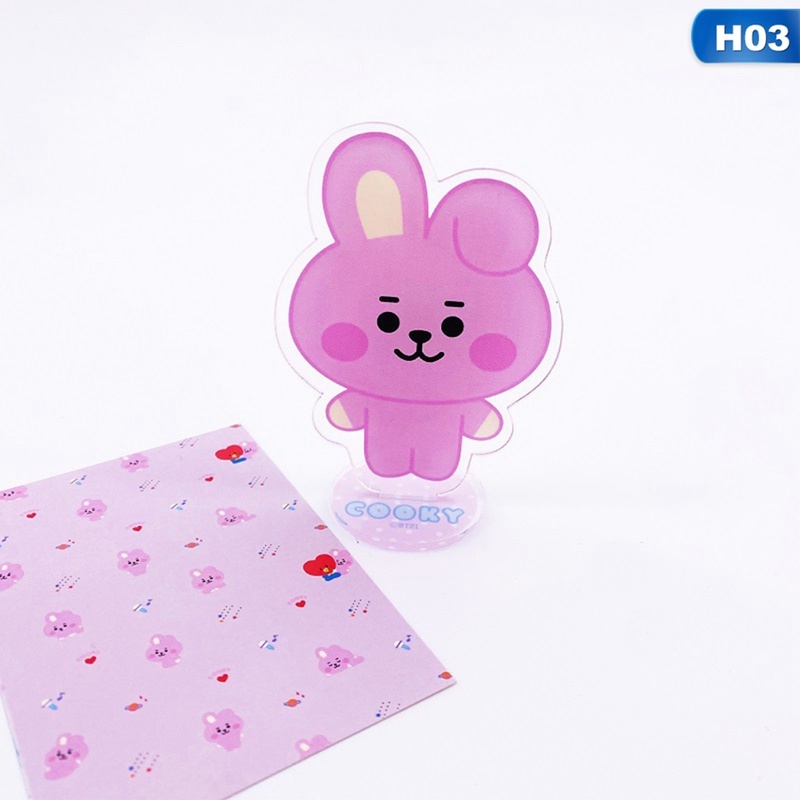 Mới Mô Hình Nhân Vật Bt21 Bằng Acrylic Trong Suốt Dễ Thương