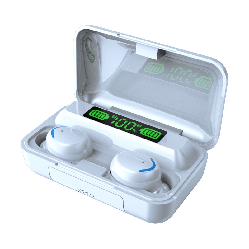 Tai nghe bluetooth không dây F9-5C TWS Chống thấm nước có micro và đèn LED nhỏ gọn chất lượng cao TZUZL