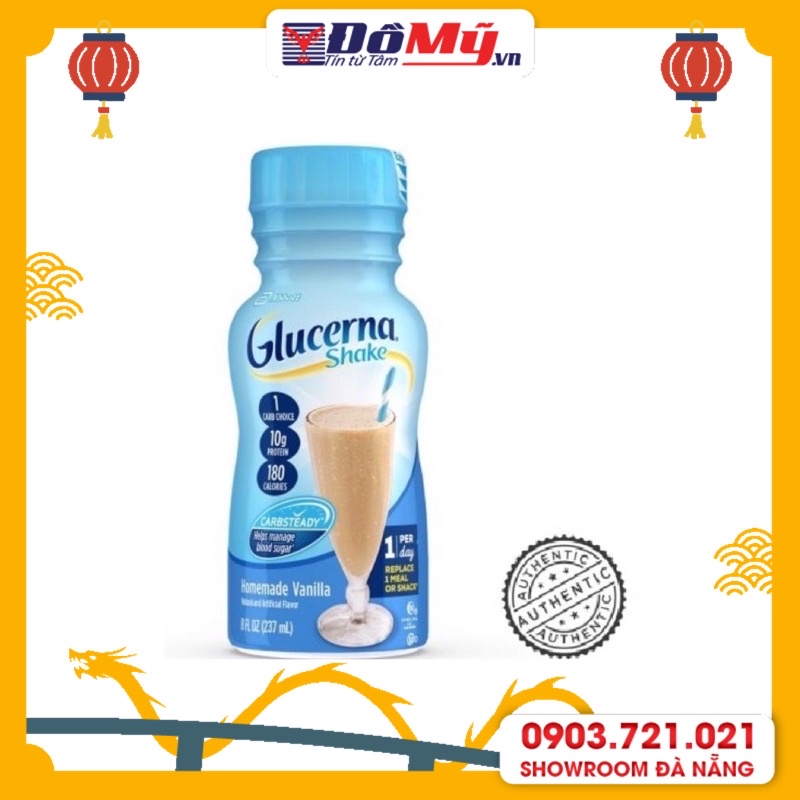 Thùng 24 lon Sữa nước Glucerna 237ml nhập từ Mỹ dành cho người bị bệnh tiểu đường
