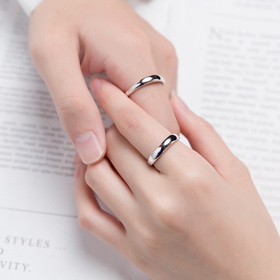 [Freesize] Nhẫn Nam/ Nữ Bạc 925 Cao Cấp ERASHOP 077910 - Trơn Bạc Đơn Giản, Sang Trọng Siêu Rẻ Đẹp