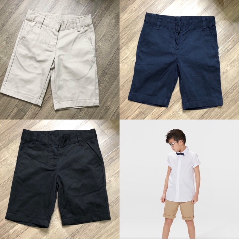 Quần short ngố kaki bé trai George size 4 tuổi đến 14 tuổi.Hàng thanh lý lô giá rẻ