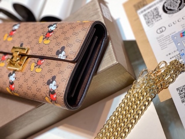 Túi Clutch nữ guc ci mickey hàng đẹp (chat trước check size)