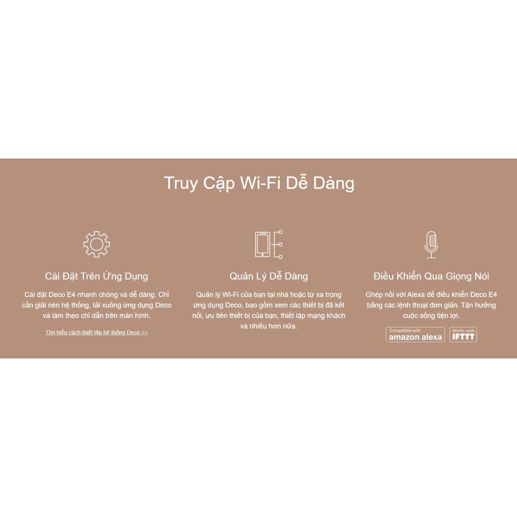 [Hỏa Tốc - HCM] Hệ Thống Wifi Mesh TP-Link Deco E4 AC1200 (3-Pack) | Hàng Chính Hãng | Bảo Hành 24 Tháng | Mimax Store