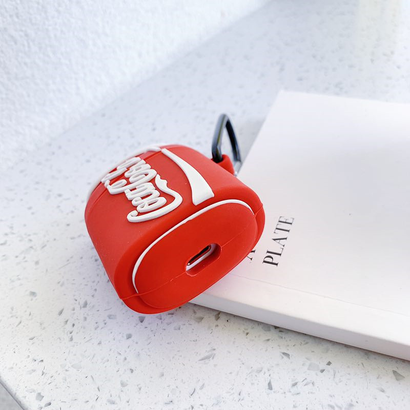 Vỏ Đựng Bảo Vệ Hộp Sạc Tai Nghe Airpods 1 / 2 Hình Lon Coca-Cola