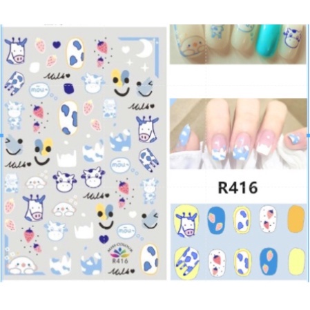 sticker trang trí nail