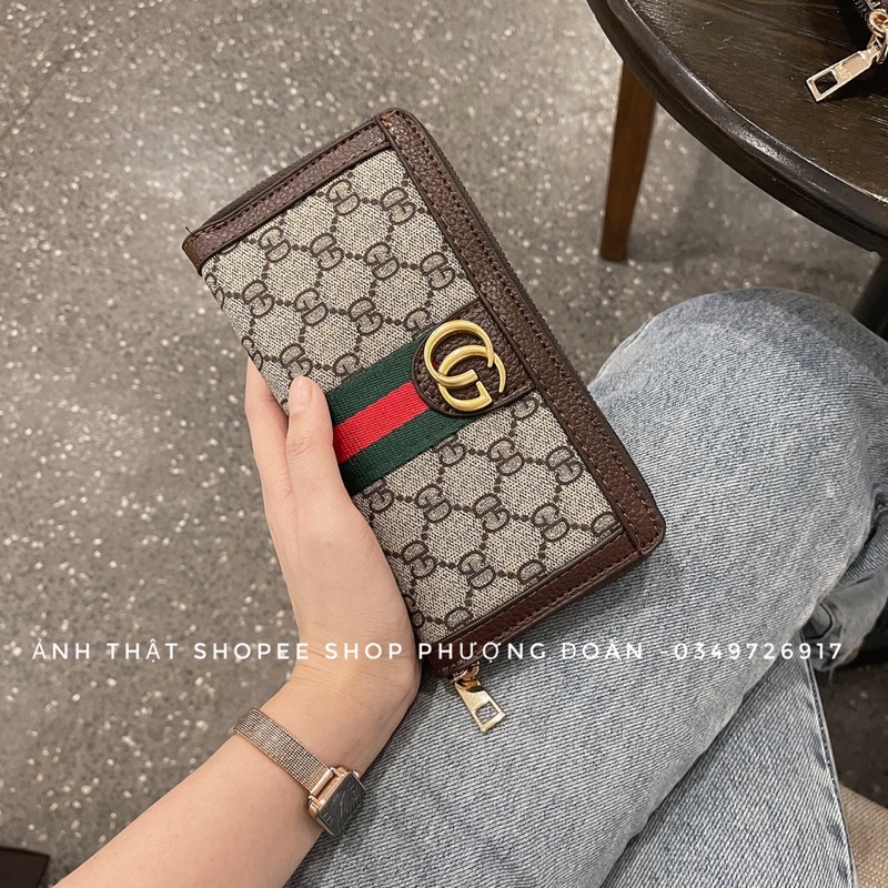 Ví cầm tay hoạ tiết Sọc size 13-20cm Full box