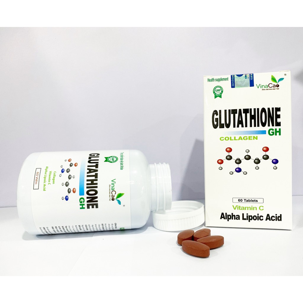 (Công thức mới) Viên uống Glutathione Collagen GH trắng da, ngăn ngừa lão hóa, giảm nám sạm tàn nhang | WebRaoVat - webraovat.net.vn