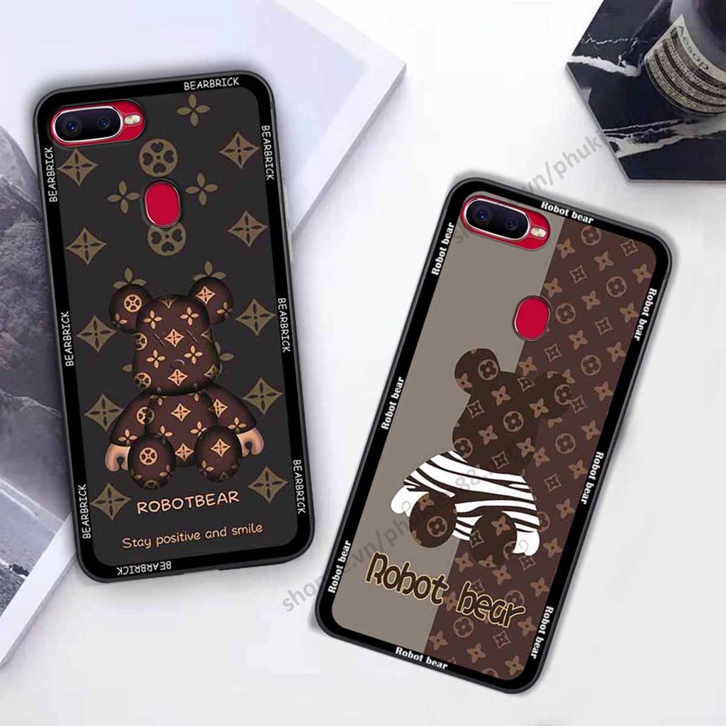 Ốp Oppo A5s / A7 / F9 / A12 bear, k@ws thương hiệu phong cách ốp lưng thời trang cao cấp