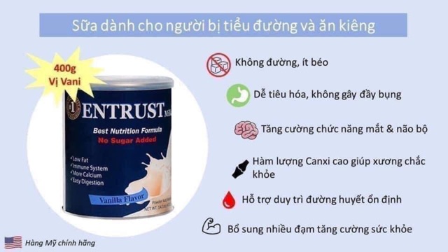 (date 2025)Thùng 6 hộp ENTRUST 400 g Mỹ