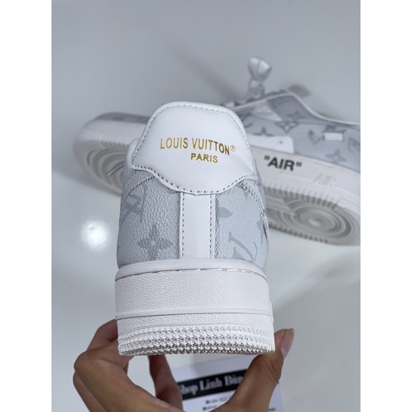 Giày thể thao chữ Lv trắng full box