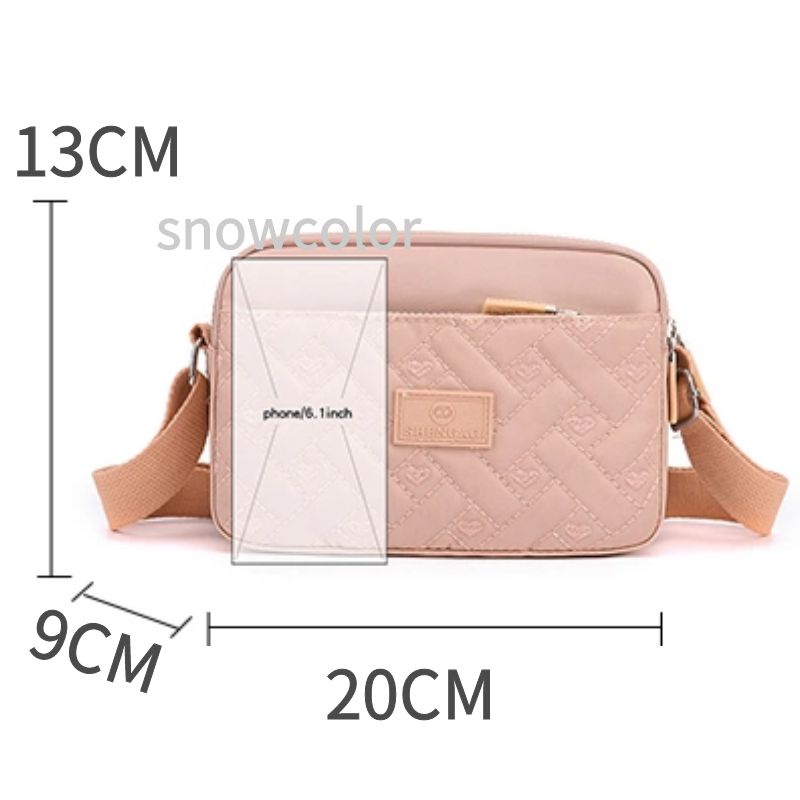 Beg Silang Perempuan Beg Tangan Wanita Murah Cantik Túi Xách Đeo Chéo Canvas Chống Thấm Nước Phong Cách Hàn Quốc Cho Nữ