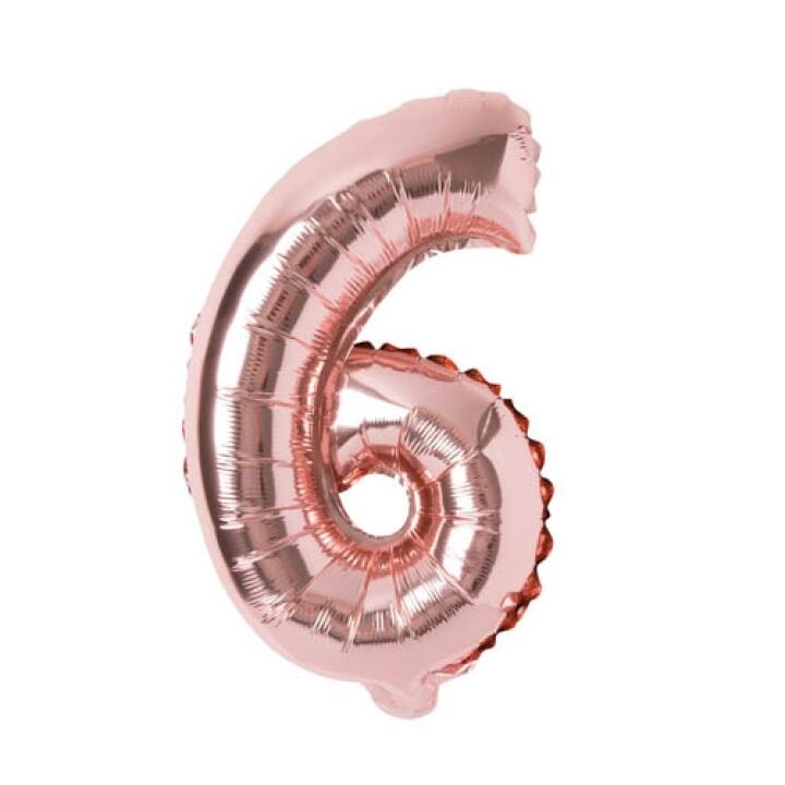 Bong Bóng Số 6 ARTBOX Giấy Bạc Màu Vàng Hồng Dễ Thương