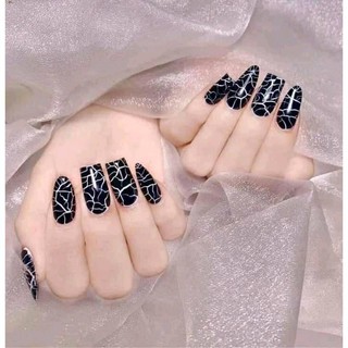 Sơn nứt bobo màu đen, trắng sơn móng tay 15ml
