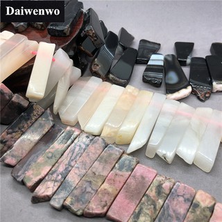 Dải đá mã não tự nhiên 40cm màu đen / hồng