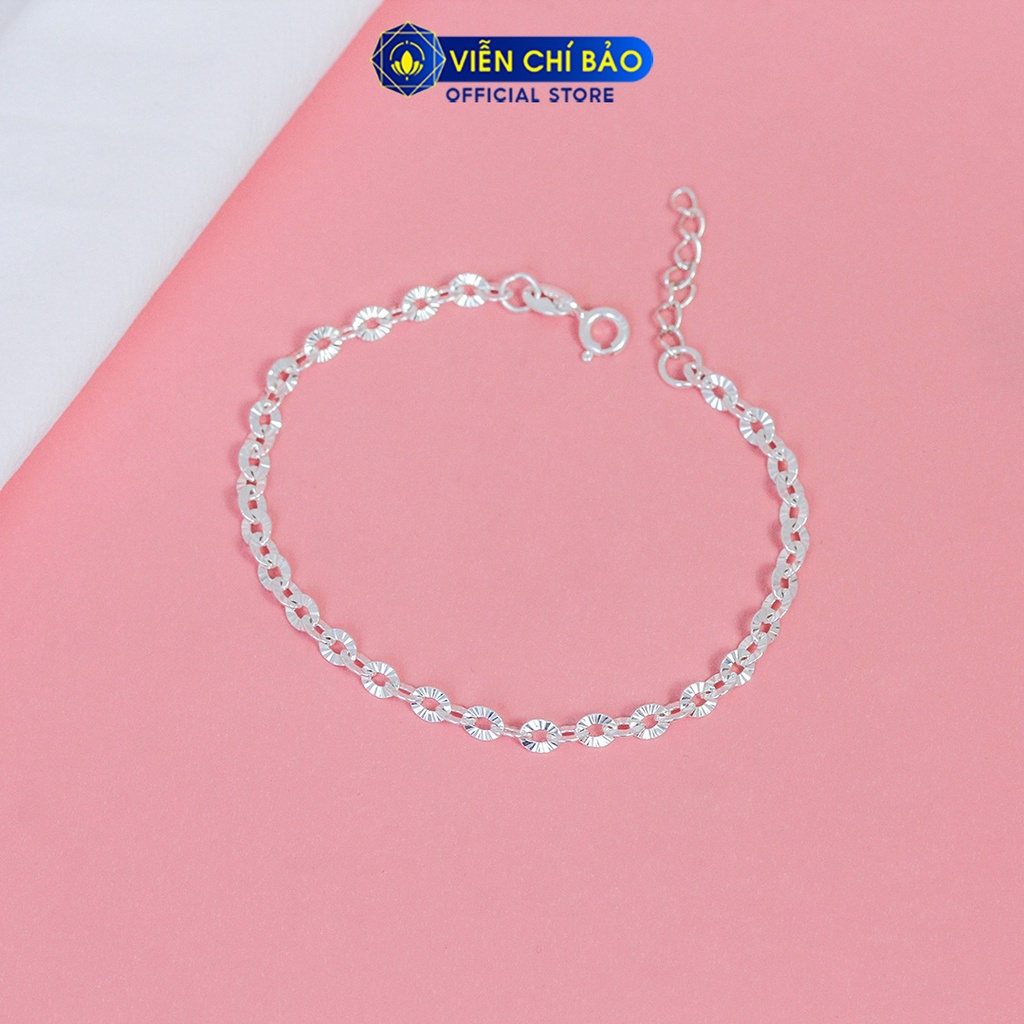 Lắc tay bạc nữ Hoa nhí chất liệu bạc 925 thời trang phụ kiện trang sức nữ trẻ trung nữ tính Viễn Chí Bảo L400186