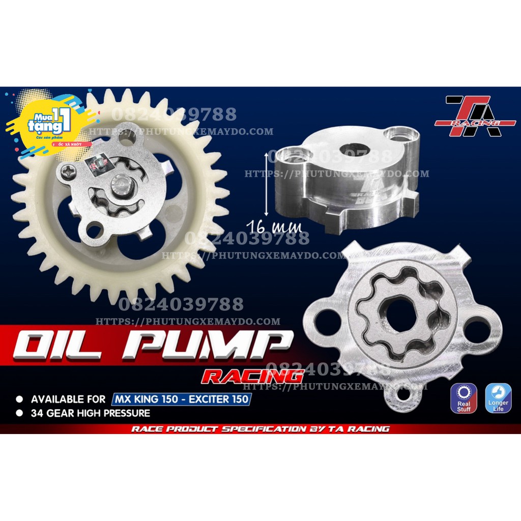 Bơm Nhớt Exciter 150 Độ Cnc