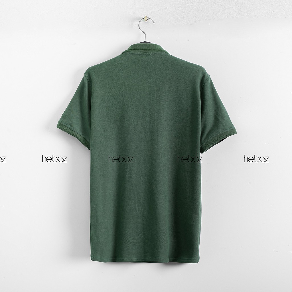 [HẾN STORE MENSWEAR] Áo polo Heboz giấu nút 6M - cotton pha, kiểu dáng basic trẻ trung - 00000318