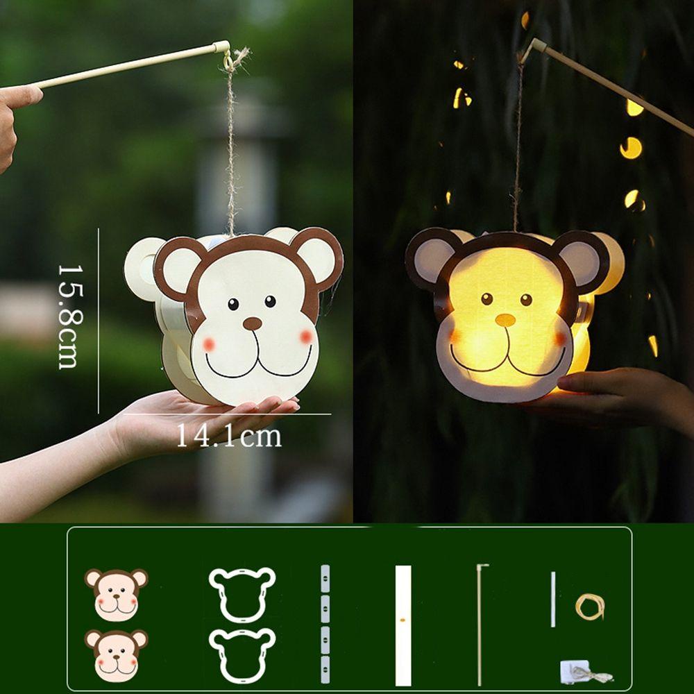 Lồng Đèn Bằng Gỗ Họa Tiết Hoạt Hình Phong Cách Trung Hoa Độc Đáo DIY