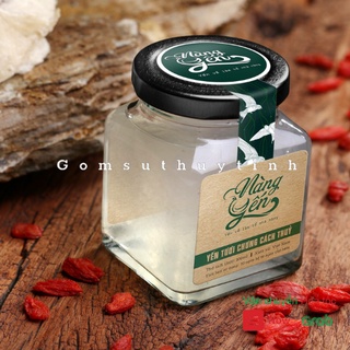 Hũ thủy tinh/ Lọ thủy tinh vuông nắp thiếc 100ml chưng yến, đựng thực phẩm