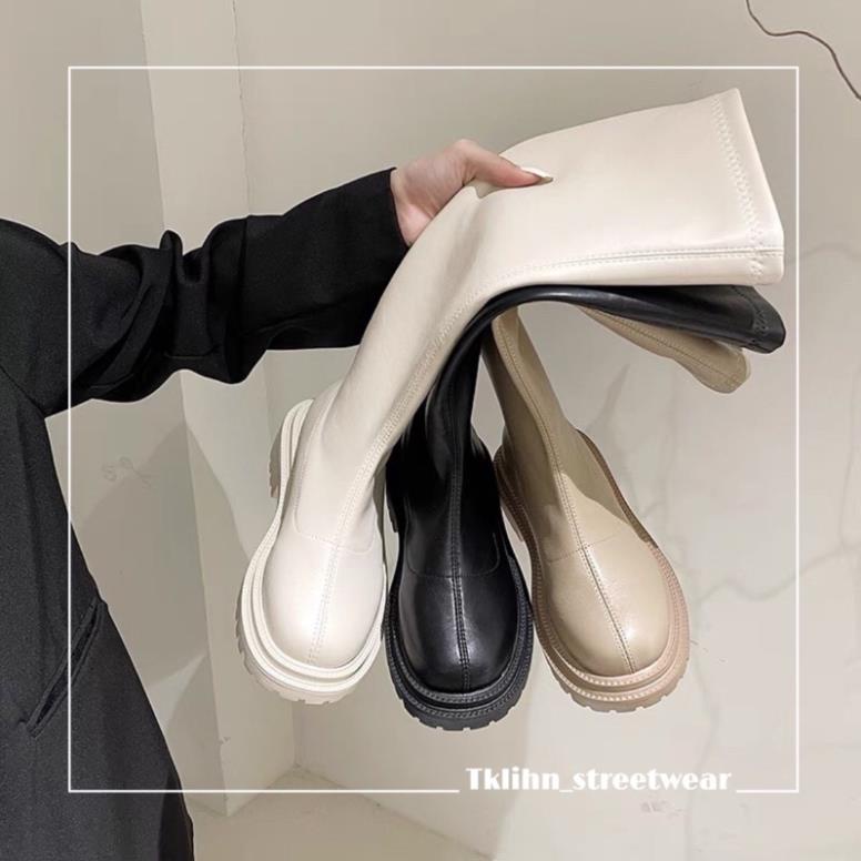 (SẴN) TKLIHN Giày BOOTS cao cổ Ulzzang da mềm lót nhung HOT FASHIONITA 2021 🏄