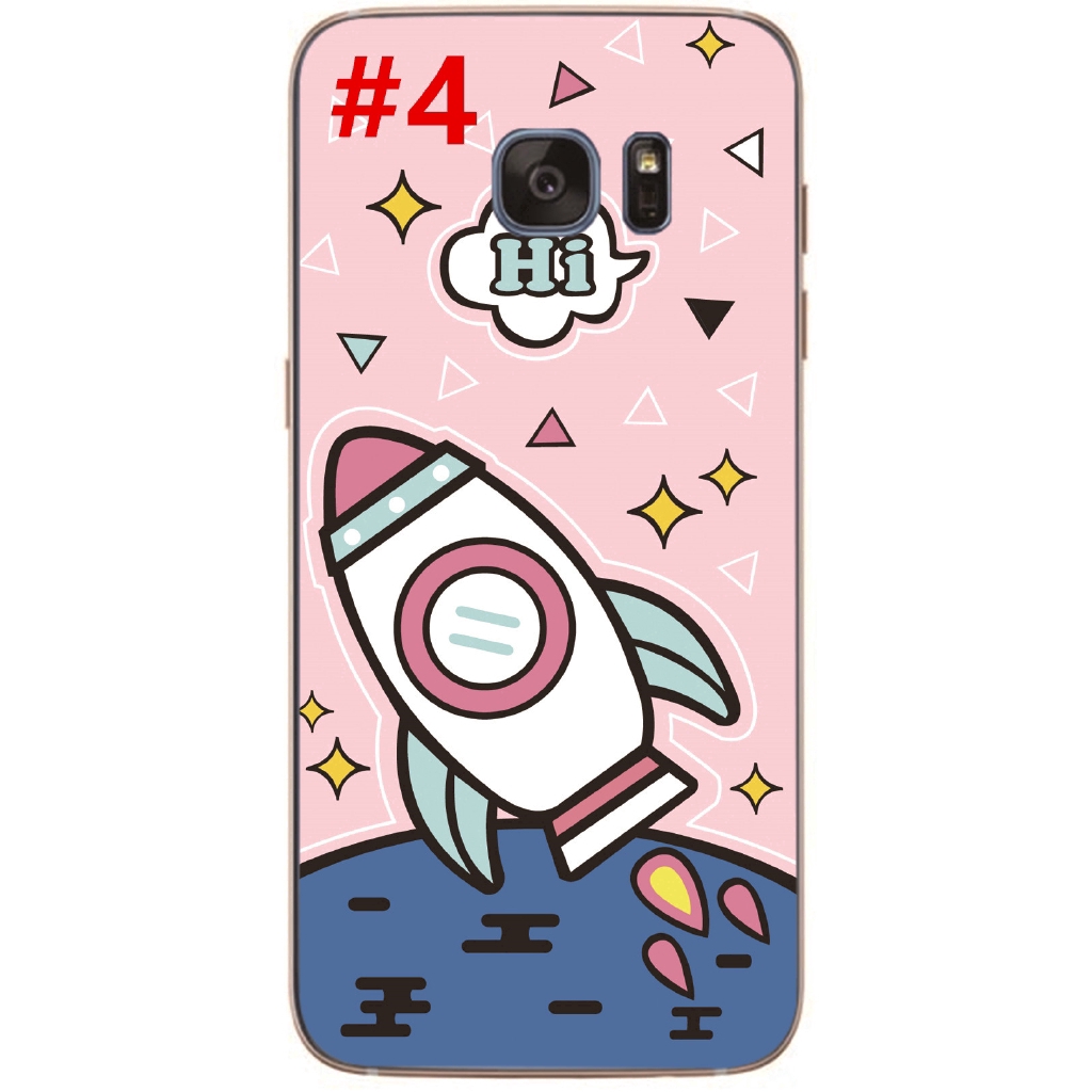 Cartoon Shark Back Cover Samsung Galaxy Note5/Note 4/S6/S7 Edge Soft TPU Case