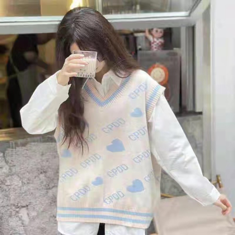 Áo Gile Len Họa Tiết Phối Màu, Áo Len Gile Nữ Đẹp Thời Trang Điệu Đà Nữ Tính Phong Cách Hiện Đại | BigBuy360 - bigbuy360.vn