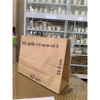 Túi giấy xi măng có quai số 5
