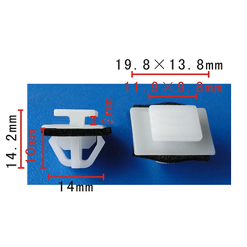 Set 50 kẹp đinh tán và bộ đệm kín bằng nhựa chuyên dụng cho xe hơi Hyundai 87756-2e000