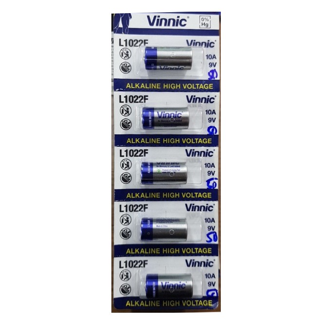 Pin L1022F 10A-9V Vinnic / 1 vỉ gồm 5 viên