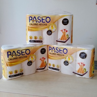 Combo 3 lốc khăn Giấy bếp Paseo thấm hút cực nhanh dẩu mỡ Calori thừa 3 cuộn/lốc
