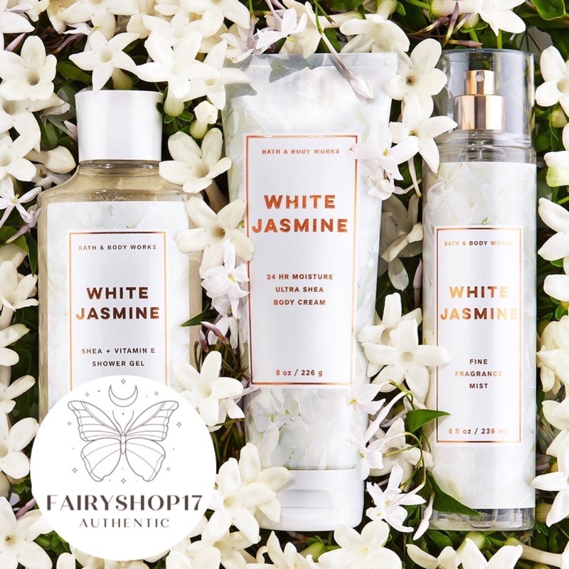 Xịt thơm toàn thân White Jasmine -  Bath & Body Works  -𝑭𝒂𝒊𝒓𝒚𝒔𝒉𝒐𝒑-