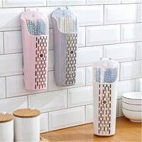 Hũ ống đựng đũa muỗng dán tường nhà bếp không cần khoan tường, ống đũa có nắp đậy, có khe thoát nước