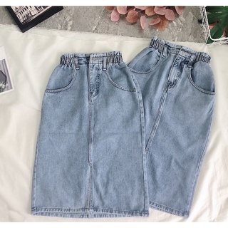 CHÂN VÁY JEAN 2 NÚT( KÈM ẢNH THẬT)