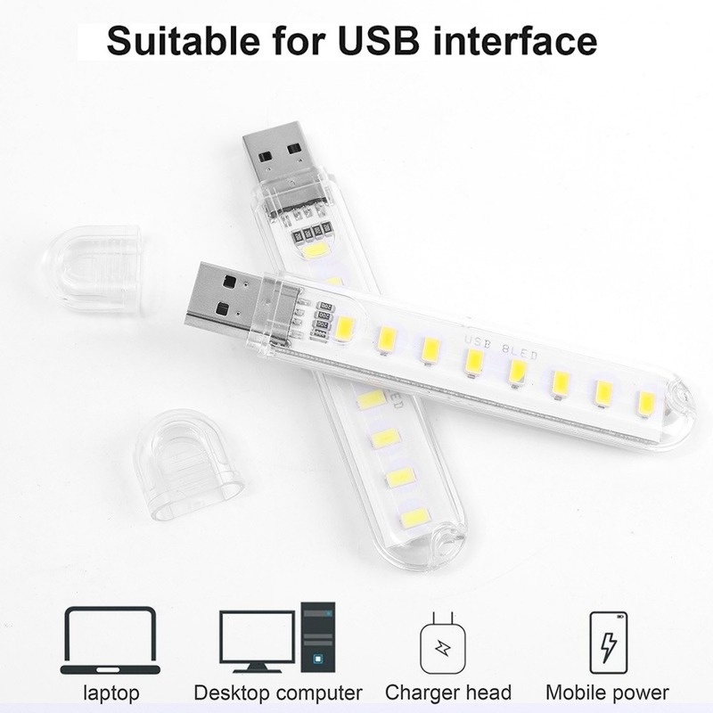 Đèn Led 3 Bóng Khẩn Cấp Tiết Kiệm Năng Lượng Kèm Cáp Sạc USB Tiện Dụng Cho Bé