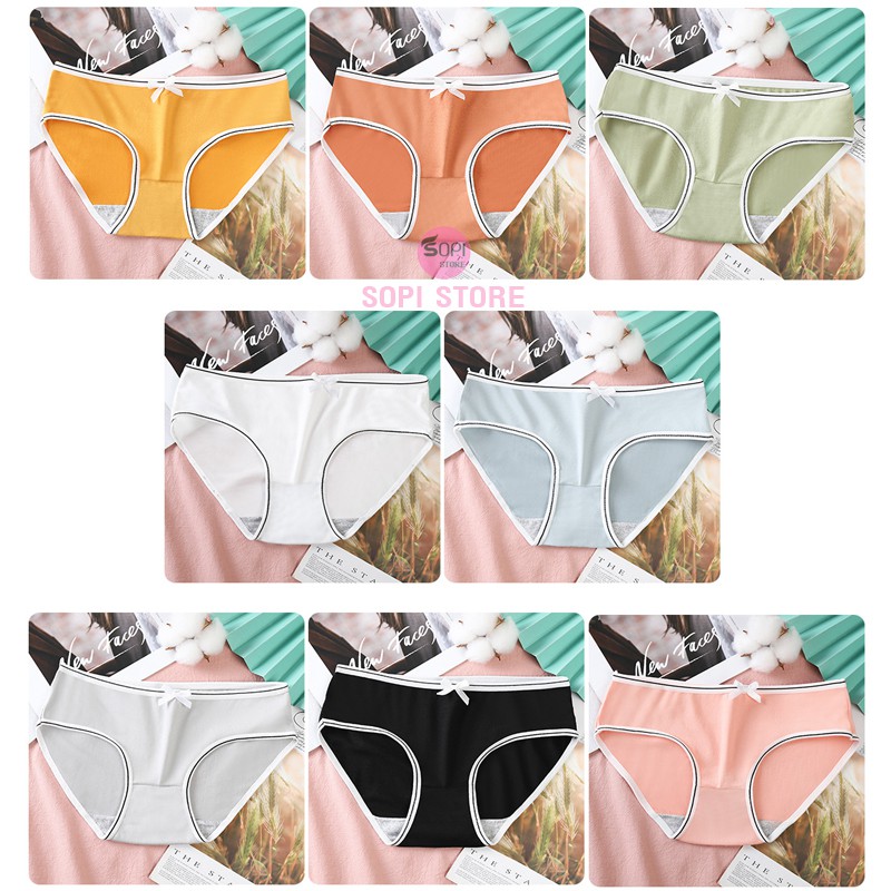 Quần lót nữ cotton cao cấp viền trắng đen, quần lót cotton kháng khuẩn QLH80 - Sopi Store | BigBuy360 - bigbuy360.vn