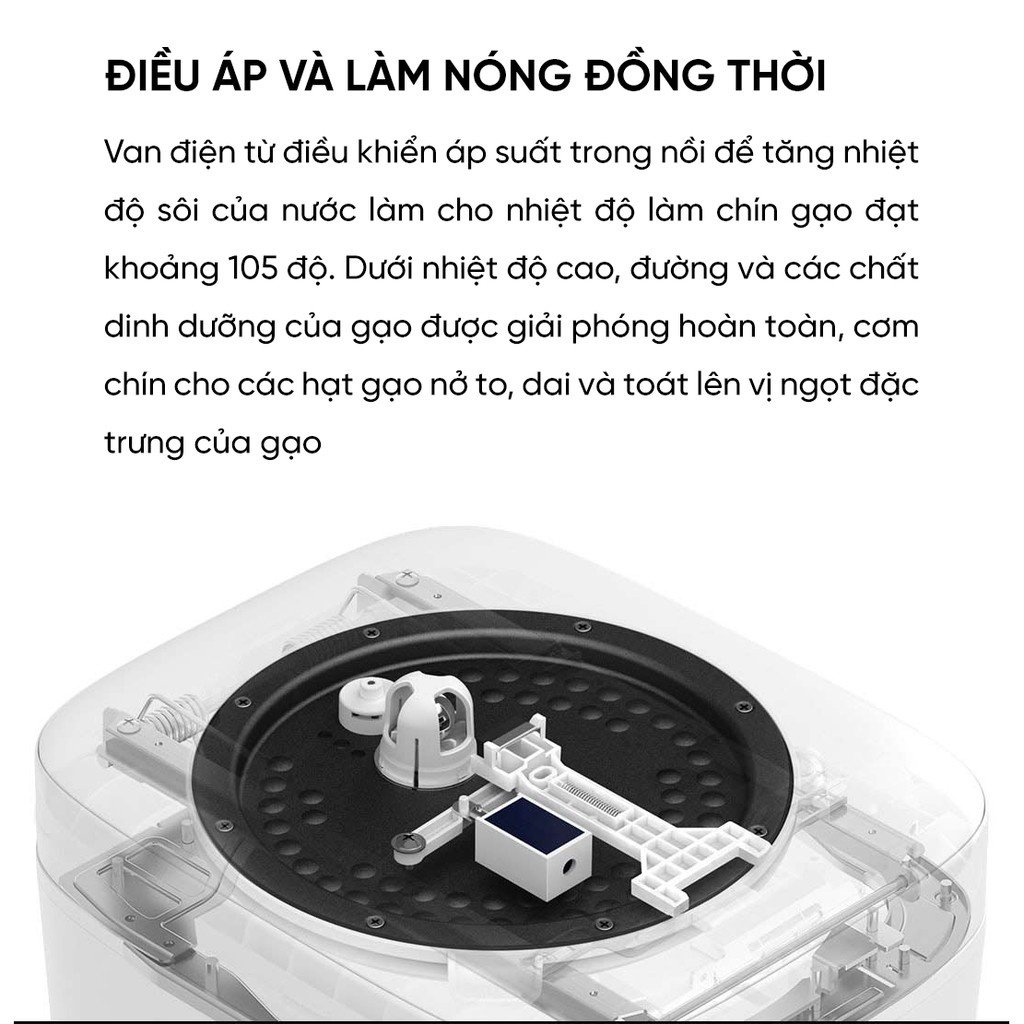 Nồi Cơm Điện Xiaomi Thông Minh Cao Tần Gen3, dung tích 3L - 4L - Hàng Chính Hãnh
