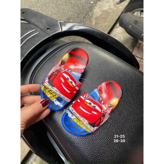 [Lê Thái] Dép lê Bé Trai Hoạ tiết Ôtô( ẢNH THẬT). Dép Đế Dẻo Siêu Nhẹ, Mẫu tiên tiến nhất cho bé