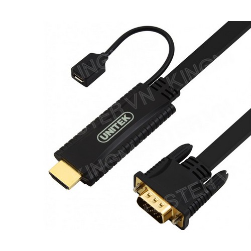 CÁP HDMI CHUYỂN CỔNG VGA (K) VÀ MICRO USB (Y - 5303)