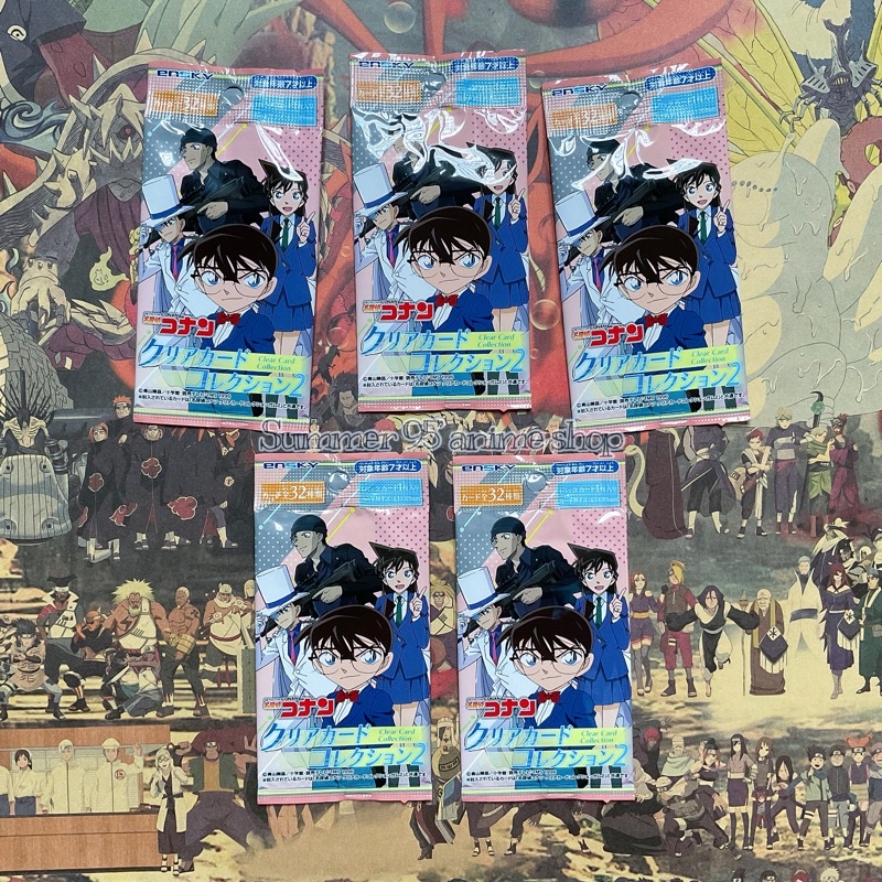 Pack clear card random thẻ nhân phẩm Conan