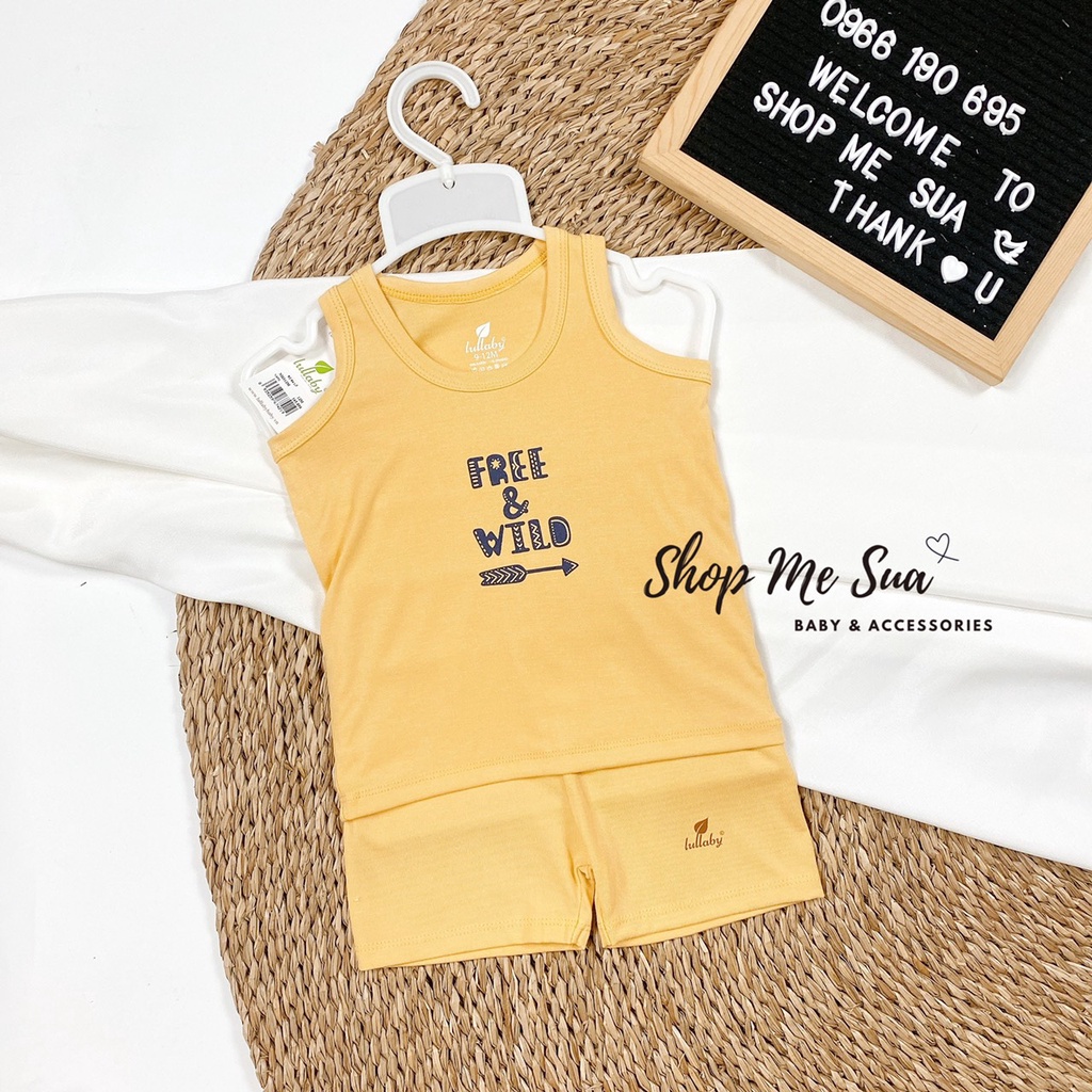 LULLABY Bộ Ba Lỗ Petit Mềm Mại Cho Da Bé 6kg-17kg